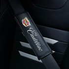 2PC Car Accessories Seat Belt Covers Shoulder Pads Leather For Mercedes Cadillac