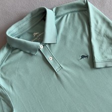 Tommy Bahama Men  s Light Teal Polo Shirt