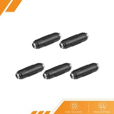 5Pcs DC Female to Female Connector 5.5x2.1mm Power Cable Jack Adapter Black