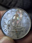 1949 Toned Canada Silver Dollar