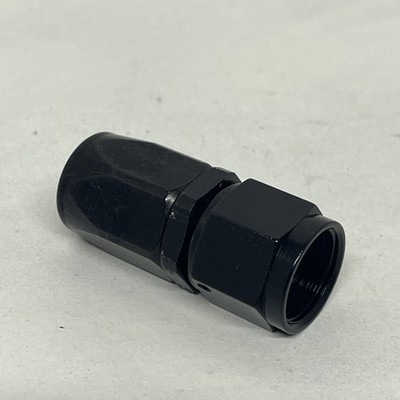 Big End Performance #8 Straight Hose Fitting Black