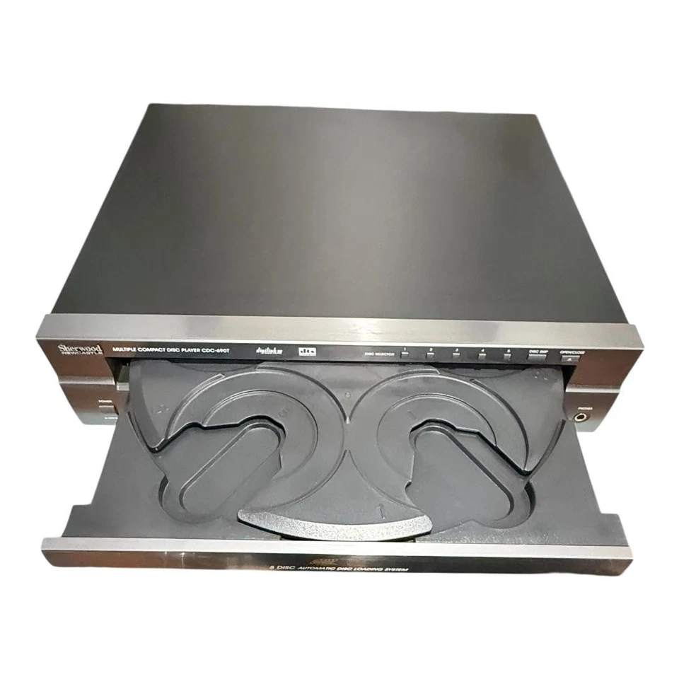 Reproductor cambiador de CD Sherwood Newcastle CDC-690T 5 discos dts DigiLink i negro estéreo Foto 3 de 4