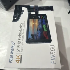 FEELWORLD FW568 V3 6 inch DSLR Camera Field Monitor 4K HDMI 3D LUT Full HD LCD