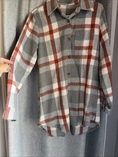 Women's Long Sleeve Plaid Flannel Size Medium