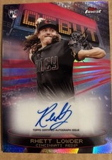 1/5 Red Refractor Auto Rhett Lowder RC Bookend Topps Finest