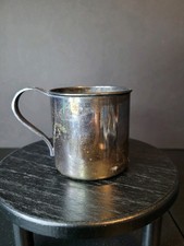 Rogers 1881 Silver Co Cup Vintage Baby Christening Baptism Cup