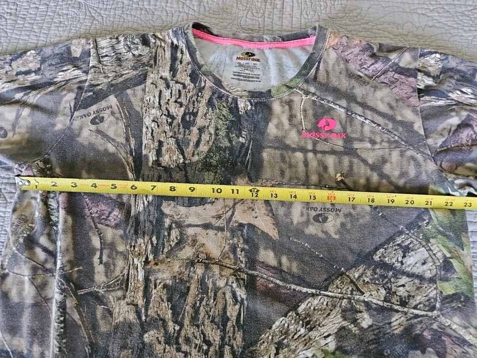 Mossy Oak Break-Up Country Mujer 2XL Camiseta Camuflada Manga Corta Cuello Redondo Foto 3 de 4