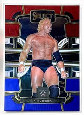 Sid Vicious 2024 Panini Select WWE Red and Blue Prizm #35 Trading Card FREE SHIP