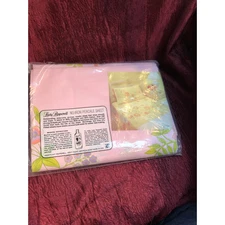 Vintage Sheet Full Flat Lady Pepperell Pink /orange/purple cotton/poly USA 