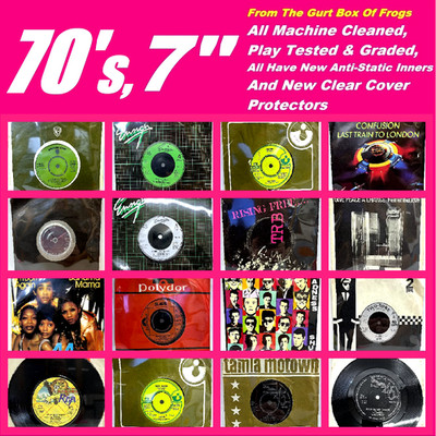 1970's - 7 Inch Vinyl Singles - Machine Cleaned - Play Tested - Graded