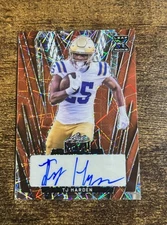 2024 Leaf Metal Football Orange Laser TJ Harden RC Autograph 1/1 UCLA BRUINS SP