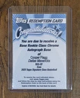 COOPER FLAGG 2025-26 TOPPS SIGNATURE CLASS  CHROME ROOKIE AUTO #RCC-CF RC Q4244