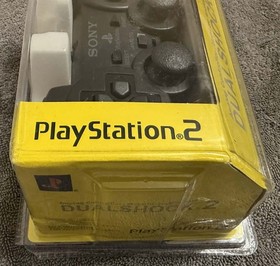 Sony PlayStation 2 Dual Shock Analog Controller Black OEM Authentic Sealed NEW