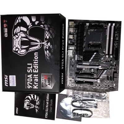MSI 970A SLI Krait Edition AM3+ Mainboard mit neuem Akku inklusive Neuwertig