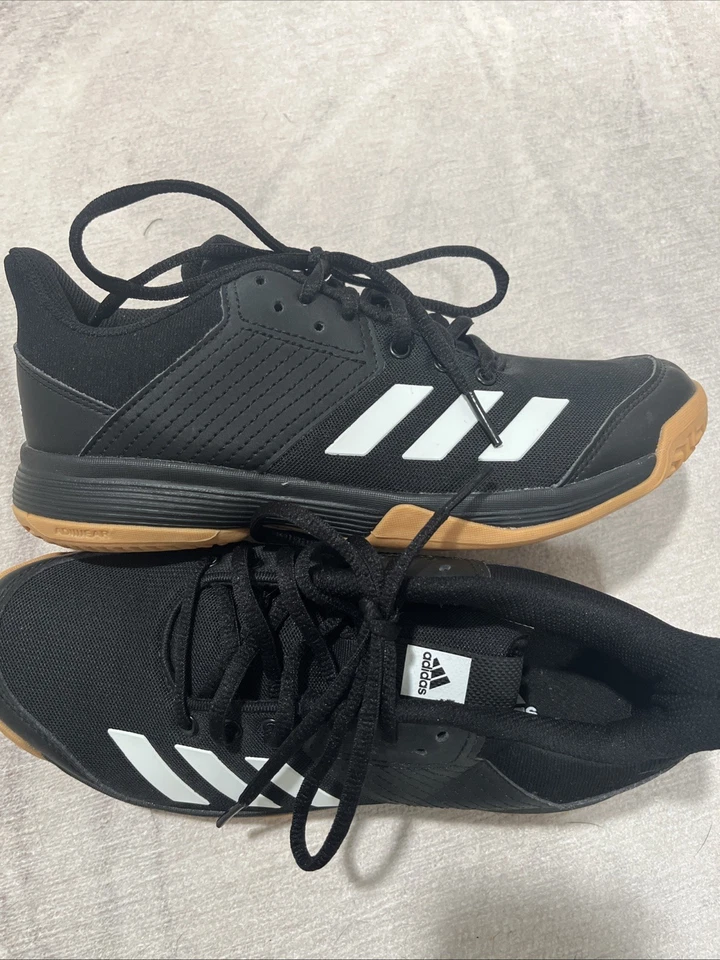Adidas Liga 753001 мужской черный низкий верхний шнурует вверх волейбол кроссовки обувь размер 6 - Изображение 3 из 4