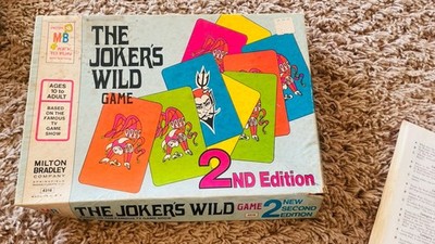 Vintage 1973 The Jokers Wild Game 2nd Edition Milton Bradley Board