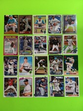 Miami Marlins 100 Cards, Craig Grebeck AUTO Griffin Conine RC Xavier Edwards RC 