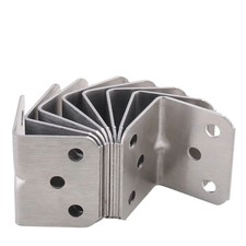 10Pcs Stainless Steel Triangle Bracket Right Angle Hardware Connection Fittings