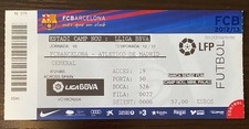 Boleto Messi 90 gol 2012/2013 Liga Barcelona vs Atlético de Madrid casi nuevo
