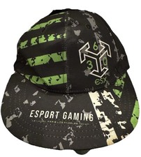 Esx Pro Gamer Hat, Boys One Size. Snap Back. Green and Black, ESX 360 Pro Wear.