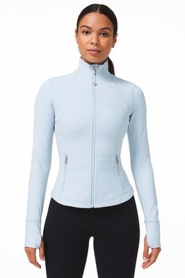 Lululemon Define Cropped Jacket *Nulu Starch Blue / Mirror Silver