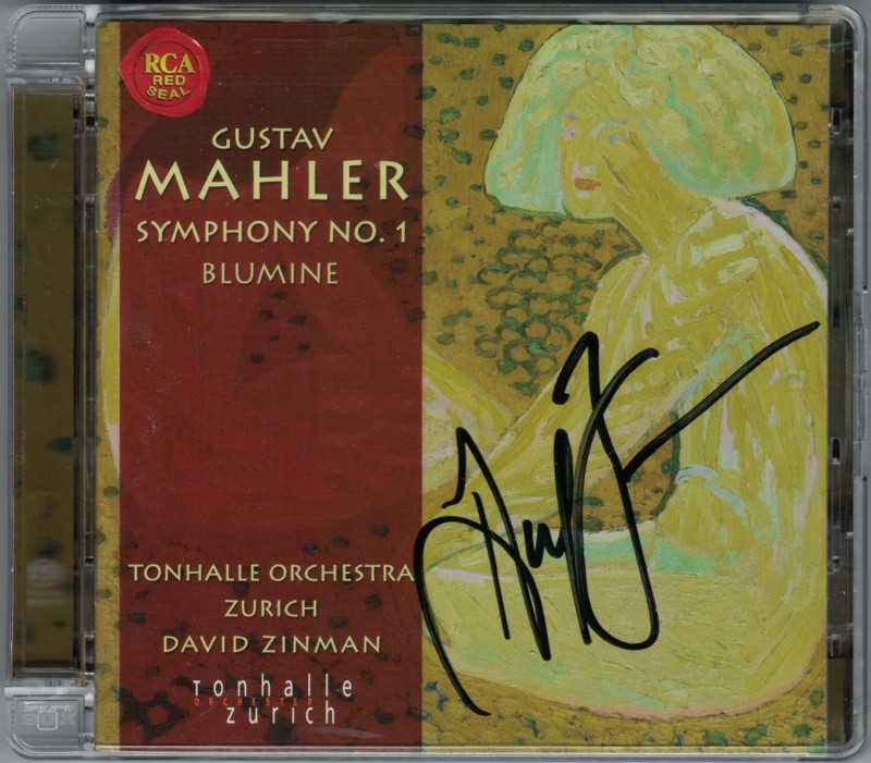 SACD David ZINMAN Signiert MAHLER Symphony No.1 Titan Blumine CD