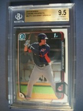 GIOVANNY URSHELA 2015 Bowman Chrome Prospects #11 BGS GEM MINT 9.5 Indians,Yanks