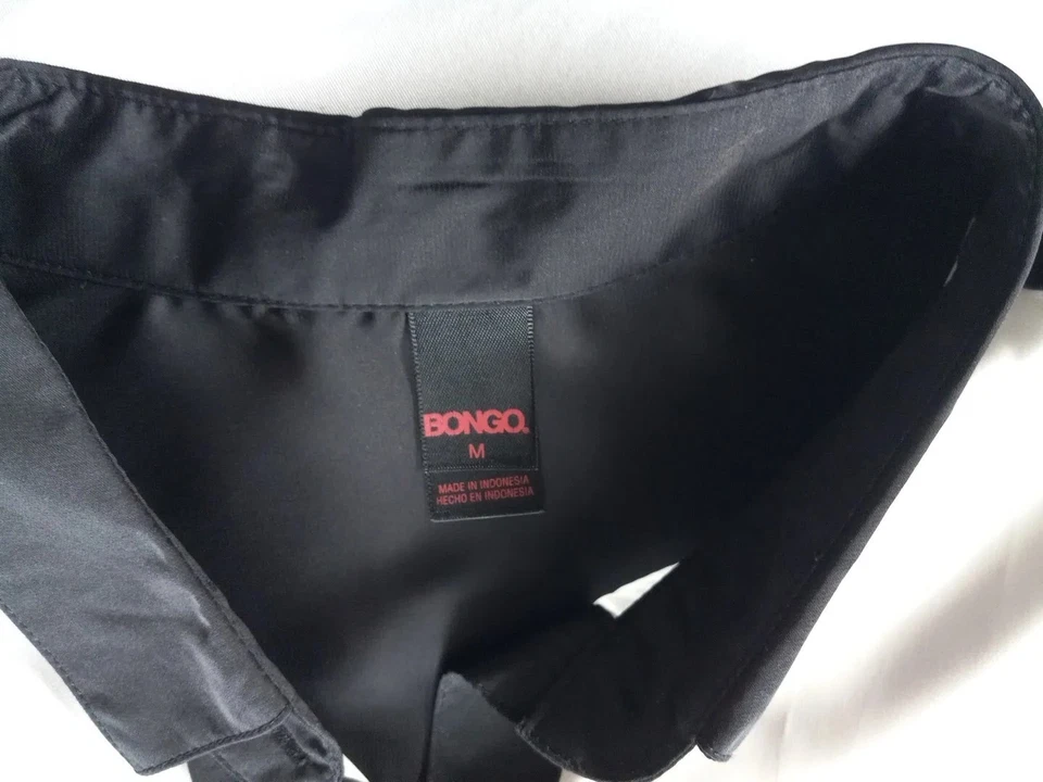 Blusa túnica BONGO para mujer manga larga con botones mediana crema blanca negra Foto 4 de 4