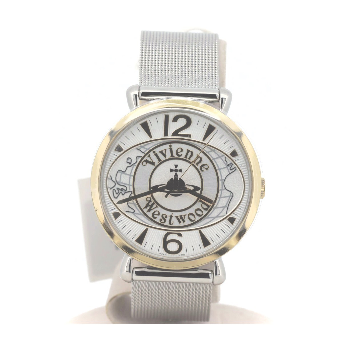 Vivienne Westwood VW7565 時計 Vivienne Westwood Vw-7565 Silver Gold World Orb Ladies Watch