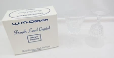 Vintage W.M. Dalton French Lead Crystal Unit No. 1 Goblets Set of 2    S1