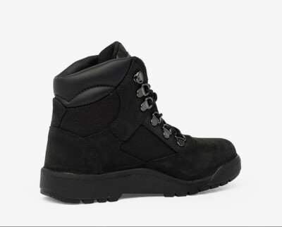 p TIMBERLAND PRESCHOOL BLACK 6” FIELD BOOT KIDS BOYS WARM 44790 PS