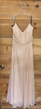 Jenny Yoo Inesse Chiffon Dress BHLDN Pink Size 14