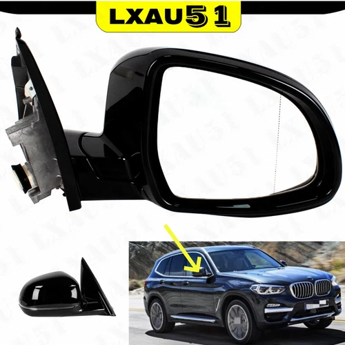 For BMW X3 G01 G08 2018-2021 Right Passenger Side Mirror Black W/O BSM 5Pins