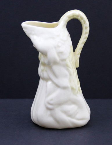 Vintage Belleek Maiden Woman Girl Creamer 7th Mark - Picture 2 of 6