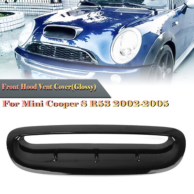 1x Front Hood Scoop Vent Trim For MINI Cooper S R50 R53 2002-2006 Gloss ...