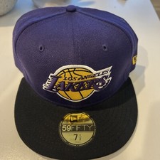 NEW ERA CAP 59fifty LA LAKERS 7 1/2 NBA MLB NFL