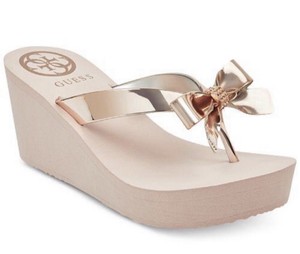 pink wedge sandals size 8