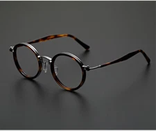 Classic Japanes Pure Titanium Round Eyeglass frames Personality Vintage Glasses