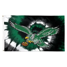 Philadelphia Eagles Football 3x5 ft Logo Retro Tie Dye Flag - NFL Gift Banner