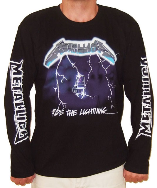 METALLICA T-Shirt Ride The Lightning New Authentic Rock Metal Tee S-3XL | eBay