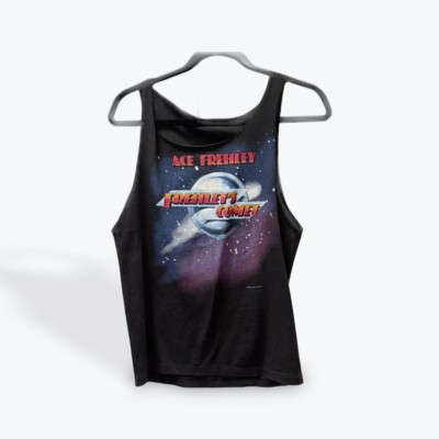 Ace Frehley Frehley s Comet Is Back Vintage 1987 Black Shirt Autographed By Ace