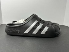 adidas Adilette Clog Black Cloud White Black Slip On Sz 9 Men's Sandals