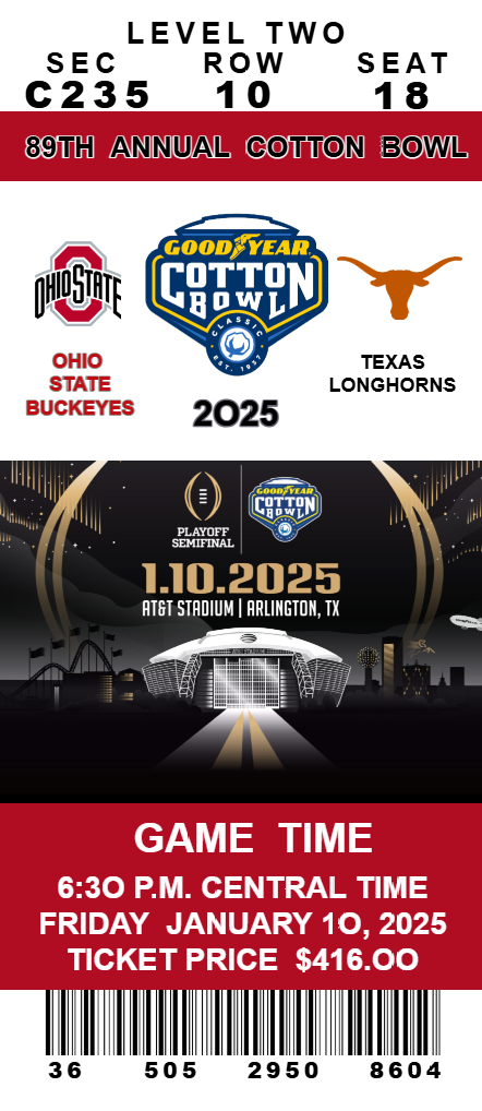 Cotton Bowl Where To Watch Ohio State Game Today 2025 Texas Vs