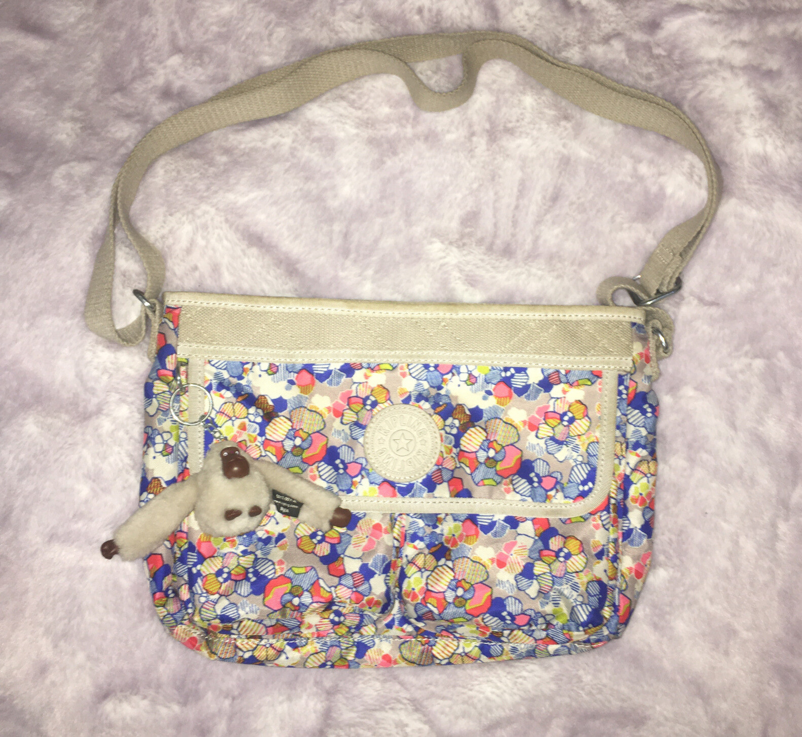 Kipling smart work bag MONKEY shoulder crossbody Tote… Gem