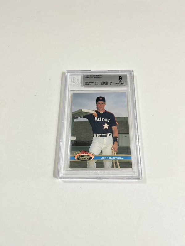 1991 Stadium Club #388 Jeff Bagwell Rookie BGS 9 Mint HOF 