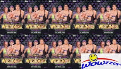 (10) 2018 Topps WWE Road to Wrestlemania Factory Sealed HANGER Box-420 Cards!