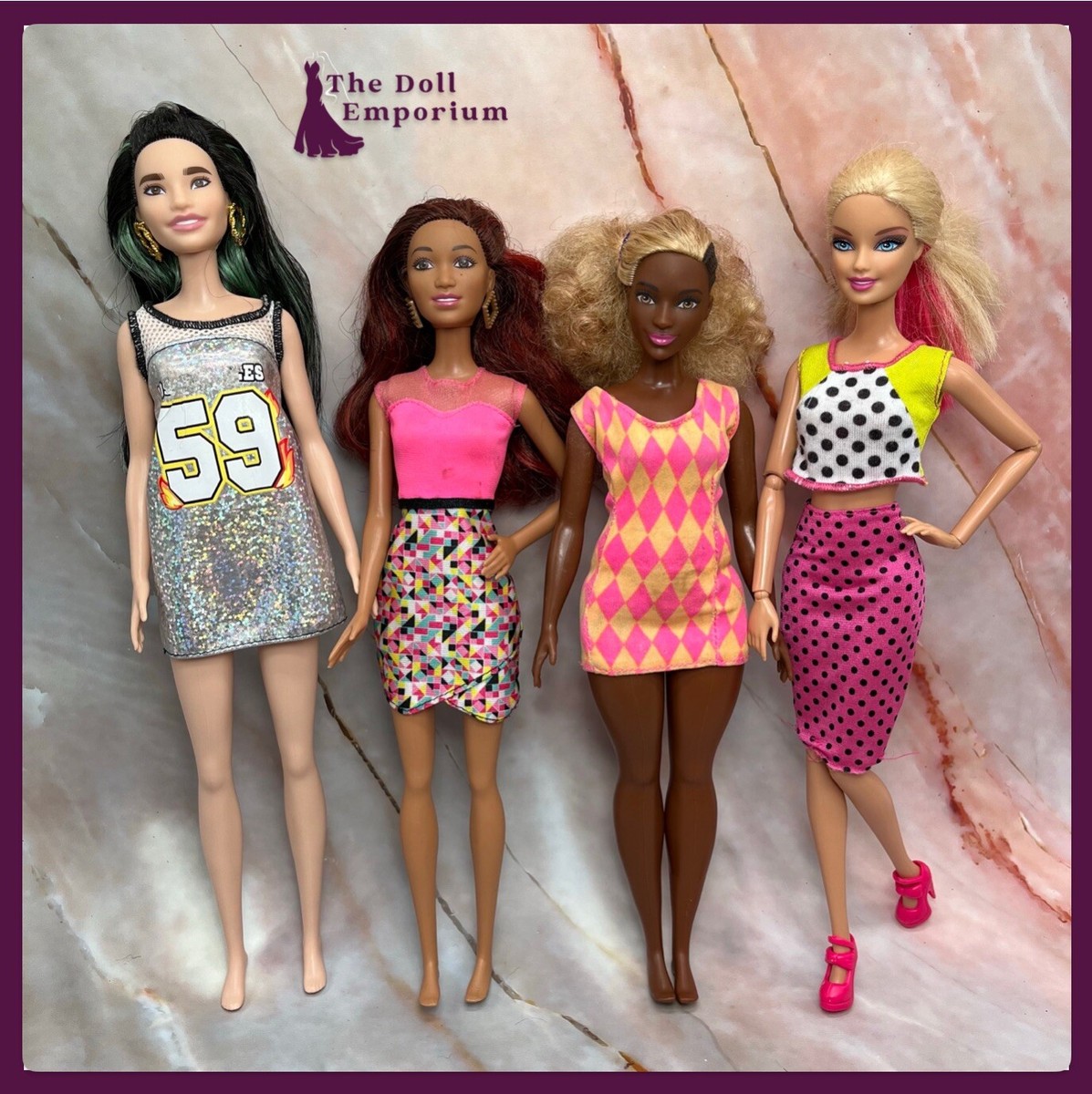 barbiebeeba専用 Barbie Fashionistas Doll Bundle - #110 Sporty, #6 Romper
