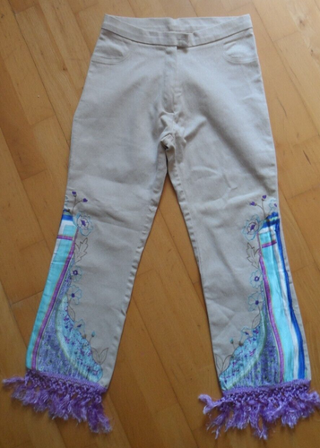 Pantalon cargo coupe straight à taille ajustable fille kaki