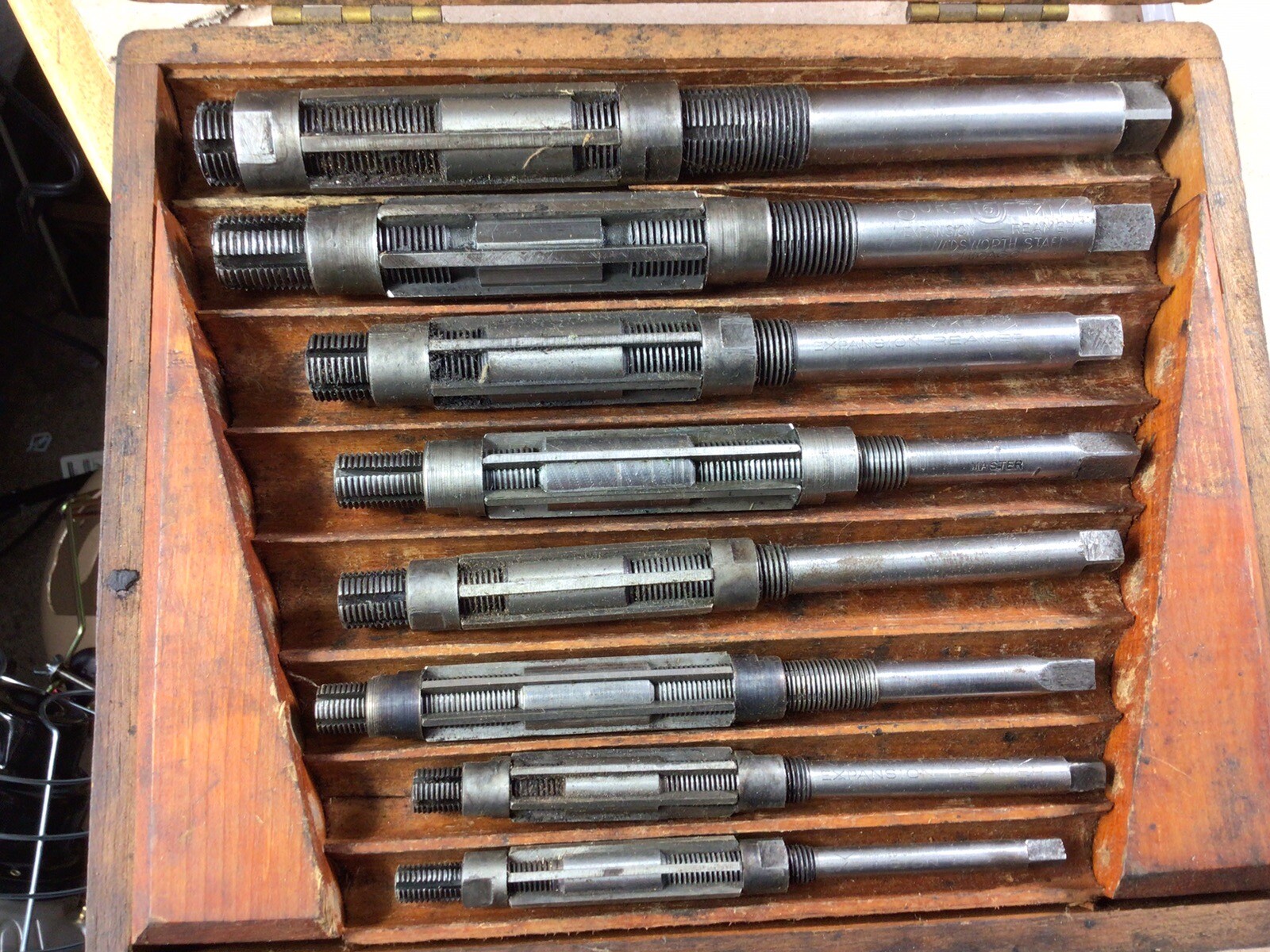 8 Piece Adjustable Reamer Set, Staff , J. Wadsworth Staff, Expansion Reamers eBay