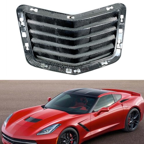 1Pc Car Front Hood Vent Scoop Cover Trim For Chevrolet Corvette C7 2014